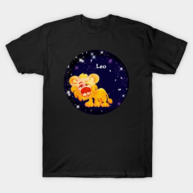 Leo zodiac sign T-Shirt by maryglu